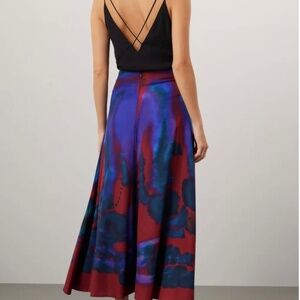 Altuzarra Hydra printed crepe skirt